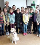 Viršuliškių vaikai mokėsi saugiai bendrauti su šunimi